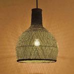 Bamboe Hanglamp, Handgemaakt, Zwart, 40 cm, Huis en Inrichting, Lampen | Hanglampen, Nieuw, Verzenden