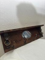 Kapstok - Antieke Houte met Gedetailleerde Houtsnijwerk en, Antiek en Kunst