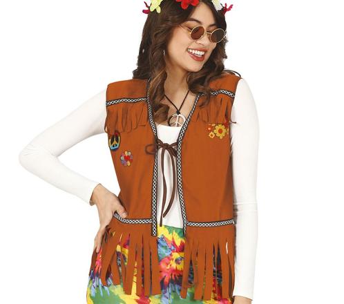 Hippie Vest M, Kleding | Heren, Carnavalskleding en Feestkleding, Nieuw, Verzenden