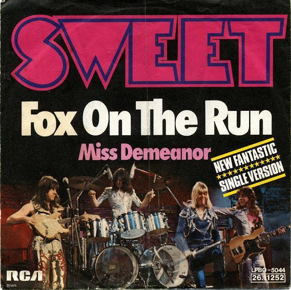 vinyl single 7 inch - Sweet - Fox On The Run, Cd's en Dvd's, Vinyl Singles, Zo goed als nieuw, Verzenden