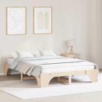 vidaXL Bedframe 160x200 cm Massief Grenenhout, Bruin, Verzenden, 200 cm, 160 cm
