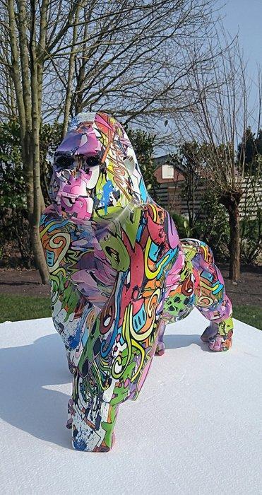 sculptuur, grafitti gorilla - 49 cm - kunstof mgo, Antiek en Kunst, Kunst | Designobjecten
