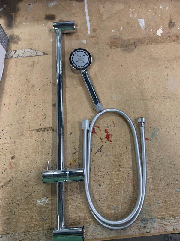 Bossini glijstang met handdouche chroom, Doe-het-zelf en Verbouw, Sanitair, Douche, Nieuw, Chroom, Ophalen of Verzenden