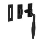 Raamsluiting Deco, verstevigd, mat zwart, rechts, Doe-het-zelf en Verbouw, Hang- en Sluitwerk, Ophalen of Verzenden, Nieuw, Koper of Messing