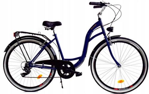 Meisjesfiets - 26 inch - met 7 versnellingen - donkerblauw, Fietsen en Brommers, Fietsen | Meisjes, Nieuw, Ophalen of Verzenden