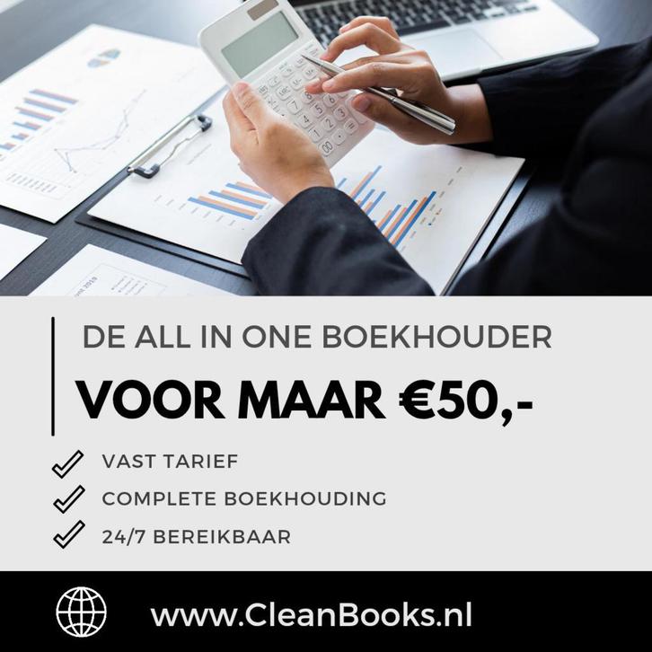 Betaalbare boekhouder – slechts €50 per maand, Diensten en Vakmensen, Boekhouders en Administrateurs, Administratie of Boekhouding
