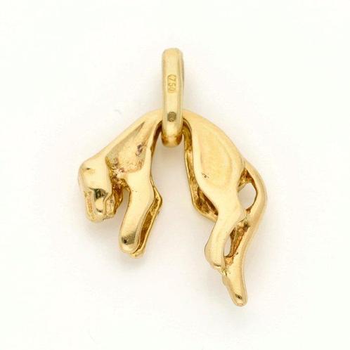 Hanger - 18 karaat Geel goud - Panter, Sieraden, Tassen en Uiterlijk, Antieke sieraden