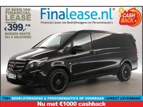 Mercedes-Benz Vito 114 CDI Lang AUT Airco Cam Cruise €399pm, Auto's, Bestelauto's, Lease, Automaat, Diesel, Mercedes-Benz, Zwart