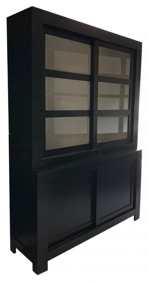 Buffetkast zwart - Rucphen 160cm, Huis en Inrichting, Kasten | Buffetkasten, Ophalen of Verzenden