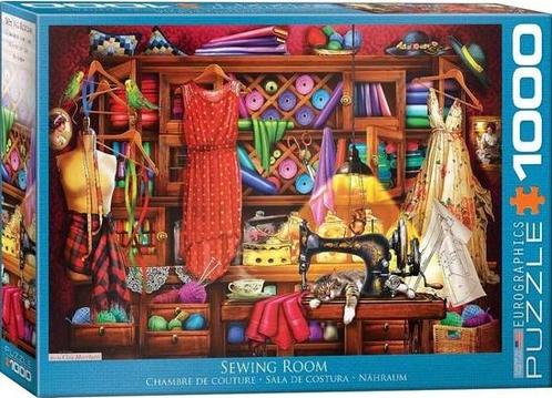 Sewing Craft Room Puzzel (1000 stukjes) | Eurographics -, Hobby en Vrije tijd, Denksport en Puzzels, Nieuw, Verzenden