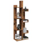 vidaXL Boekenkast 48x25,5x140 cm bewerkt hout oud, Huis en Inrichting, Kasten | Boekenkasten, Verzenden, Nieuw, Overige houtsoorten