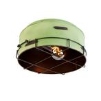 Industriële plafondlamp groen 35 cm - Barril, Nieuw, Overige materialen, Industrieel