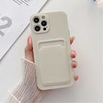 iPhone XS Kaarthouder - Wallet Card Slot Cover Hoesje Wit, Verzenden, Nieuw