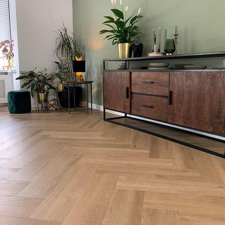 Plak pvc Visgraat licht eiken |  Douwes Dekker Ambitieus, Huis en Inrichting, Stoffering | Vloerbedekking, Ophalen