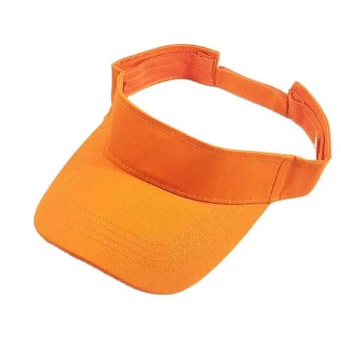 Oranje zonneklep met verstelbare klittenband sluiting achter, Kleding | Dames, Hoeden en Petten, Pet, Nieuw, One size fits all