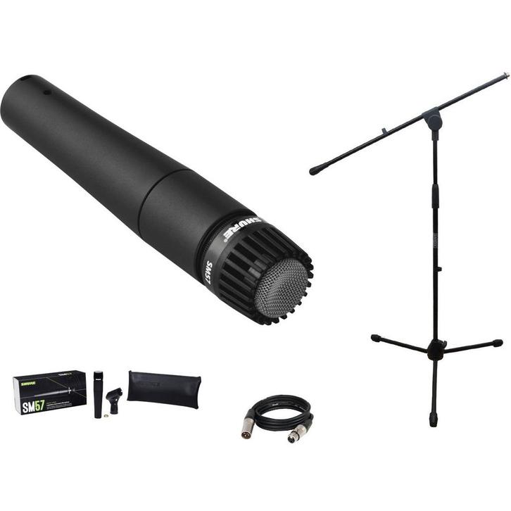 Shure SM57 instrumentmicrofoon set, Muziek en Instrumenten, Microfoons, Verzenden