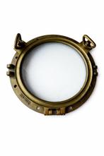 Porthole - W.U.B. (marked) - Gegoten messing, Gehard glas -