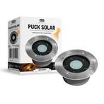 Set 6 stuks Puck grondspot solar LED Tuinverlichting, Tuin en Terras, Buitenverlichting, Kunststof, Verzenden, Minder dan 50 watt