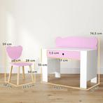 TRUUSK Kinderbureauset met Beer Vorm - Tafelblad en Lade - K, Verzenden, Nieuw
