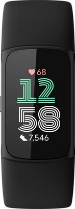 Fitbit Charge 6 - Obsidian/Black slimme horloges, Sieraden, Tassen en Uiterlijk, Smartwatches, Verzenden, Nieuw