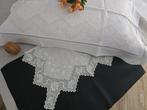 lenzuolo puro lino ricamo Sfilato Siciliano a mano - Laken -, Antiek en Kunst, Antiek | Kleden en Textiel