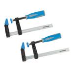 Silverline F-klemmen set - ijzeren kaken - soft-grip hand..., Doe-het-zelf en Verbouw, Gereedschap | Handgereedschap, Ophalen of Verzenden