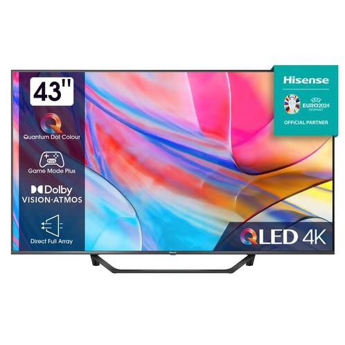 HISENSE 43A72KQ QLED- 4K-  43 inch (2023) (4k UHD TVs), Audio, Tv en Foto, Televisies, 100 cm of meer, Smart TV, 4k (UHD), Nieuw