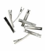 Haarspeld Alligator Recht 4,7cm Zilver 8 Stuks, Verzenden, Nieuw
