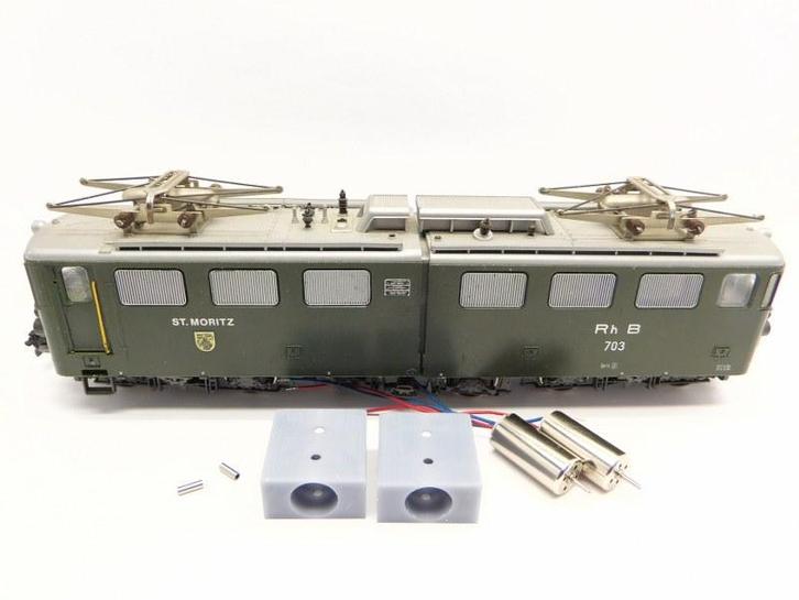 micromotor HSB003 motor ombouwset voor Bemo Ge 6/6 II, Hobby en Vrije tijd, Modeltreinen | H0, Gelijkstroom, Overige typen, Nieuw