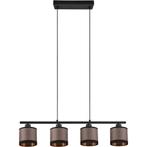 LED Hanglamp - Trion Vamos - E14 Fitting - 4-lichts -, Huis en Inrichting, Lampen | Hanglampen, Ophalen of Verzenden, Nieuw, Metaal