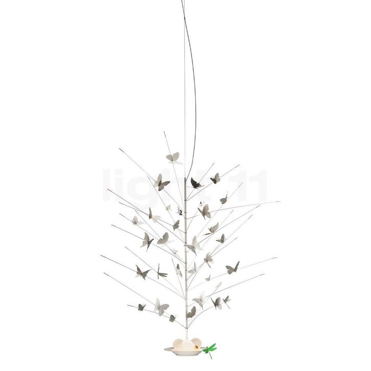 Ingo Maurer La Festa delle Farfalle Hanglamp LED, wit/groen, Huis en Inrichting, Lampen | Hanglampen, Nieuw, Verzenden