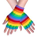 Regenboog Handschoenen Vingerloos, Verzenden, Nieuw