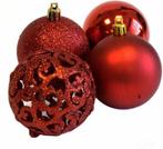 2dekans | Christmas Gifst Kerstballen Set Rood - 24 Stuks, Diversen, Kerst, Ophalen of Verzenden, Zo goed als nieuw