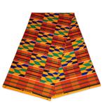 Afrikaanse Kente stof / kente print stof KT-3088 - 100% kato, Hobby en Vrije tijd, Stoffen en Lappen, Ophalen of Verzenden, Nieuw
