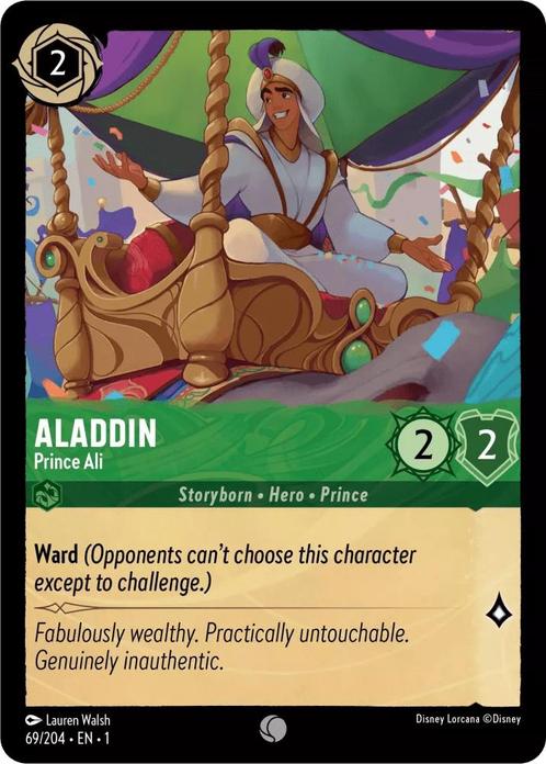 [69/204] - ALADDIN - Prince Ali ENG NON-FOIL [M/NM], Verzamelen, Disney, Ophalen of Verzenden