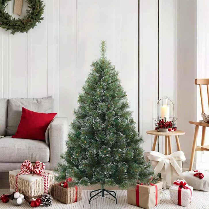 vidaXL Kunst Kerstboom met Geveerde Takken, Sneeuw Bedekt, Diversen, Kerst, Nieuw, Verzenden