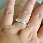 8 Krt. Rijring met diamant (solitair ring, gouden ring), Ophalen of Verzenden, Goud, Met edelsteen
