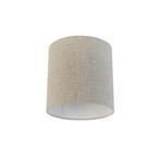 Stoffen lampenkap lichtgrijs cilinder 25/25/25, Huis en Inrichting, Lampen | Lampenkappen, Nieuw, Minder dan 25 cm, Grijs