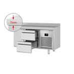GGM Gastro | Koelwerkbank Premium PLUS - 1468x700mm - met 1, Verzenden, Nieuw in verpakking, RVS Meubilair