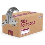 50x FORTEX Selflock Coupler truss klem Short WLL 200kg buis, Verzenden, Nieuw