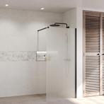 Inloopdouche Ribbel BWS Portos Mat Zwart 200 cm Helder Glas, Ophalen of Verzenden, Nieuw, Douche
