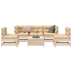 vidaXL 6-delige Loungeset massief grenenhout, Tuin en Terras, Verzenden, Nieuw, Loungeset