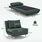 TRUUSK 3-in-1 Slaapstoel met Bed-Functie - Ligstoel met Vers, Verzenden, Nieuw