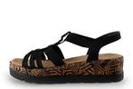 Rieker Sandalen in maat 41 Zwart | 10% extra korting, Verzenden, Zwart, Sandalen of Muiltjes, Zo goed als nieuw
