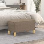 vidaXL Bankje 70x35x41 cm stof taupe, Huis en Inrichting, Verzenden, Nieuw, Stof, Minder dan 150 cm