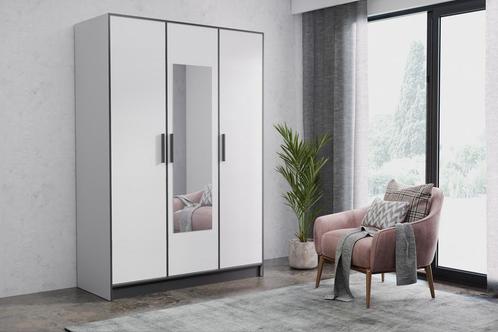 Kledingkast blanes 157 cm Zwart Wit 1 (Kledingkasten), Huis en Inrichting, Kasten | Kledingkasten, Nieuw, Overige houtsoorten