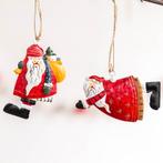 2 Amerikaanse Kerstmannen Kerstboom Hanger Set Kerstbal, Verzamelen, Verzenden, Nieuw