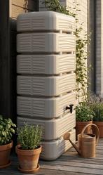 320 liter muur regenton taupe Dune, Nieuw