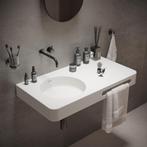 Fontein Ideavit Solidbrio 90x48x14 cm Solid Surface Mat Wit, Ophalen of Verzenden, Nieuw, Overige typen