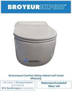 NP101075 Sanibroyeur Sanicompact Comfort zitting kunststof, Ophalen of Verzenden, Nieuw, Toilet